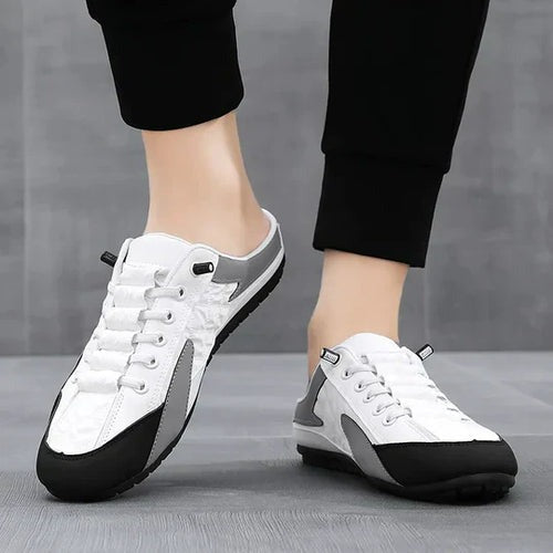 ZovinX Men's Half Casual Shoes White