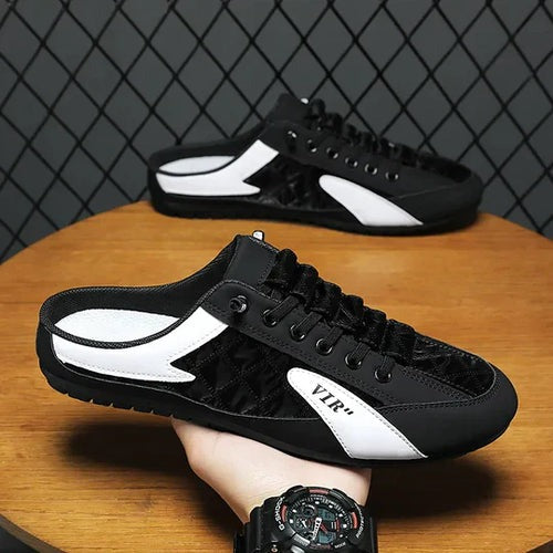 ZovinX Men's Half Casual Shoes Black
