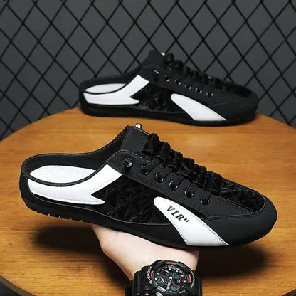 ZovinX Men's Half Casual Shoes Black