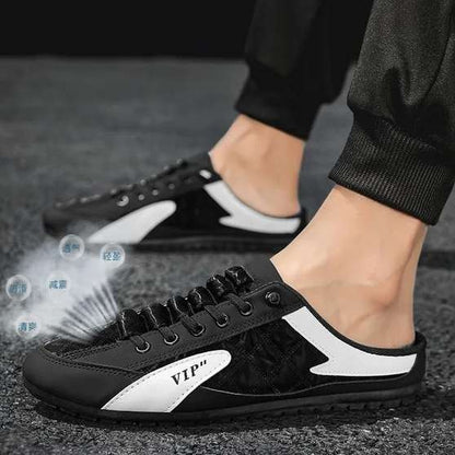 ZovinX Men's Half Casual Shoes Black