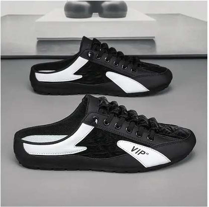 ZovinX Men's Half Casual Shoes Black