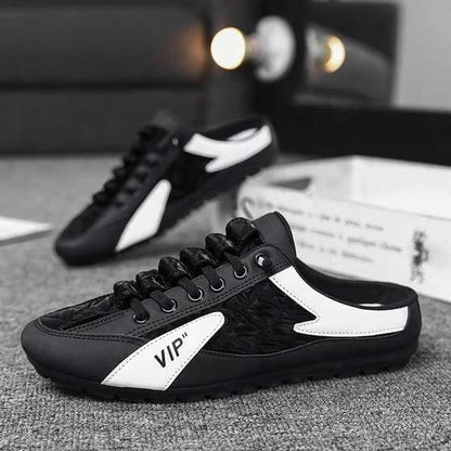 ZovinX Men's Half Casual Shoes Black