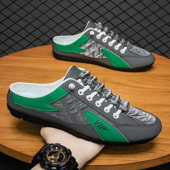ZovinX Men's Half Casual Shoes Green