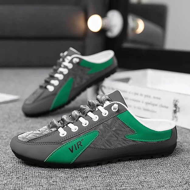 ZovinX Men's Half Casual Shoes Green