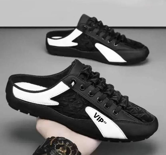 ZovinX Men's Half Casual Shoes Black